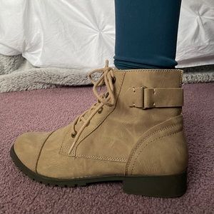 Tan Madden Girl ankle boots